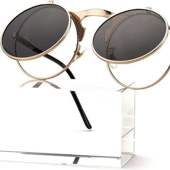 ROUND FLIP UP WOMAN'S SUNGLASSES - Picture 6 of 10